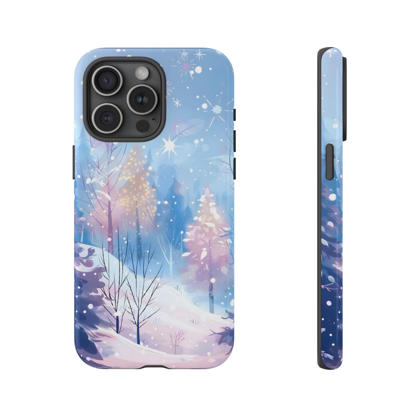 Frosted Winter Forest – Tough Glossy iPhone Case