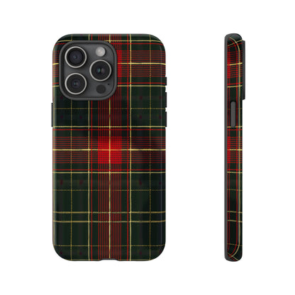 Classic Christmas Tartan – Tough Glossy iPhone Case