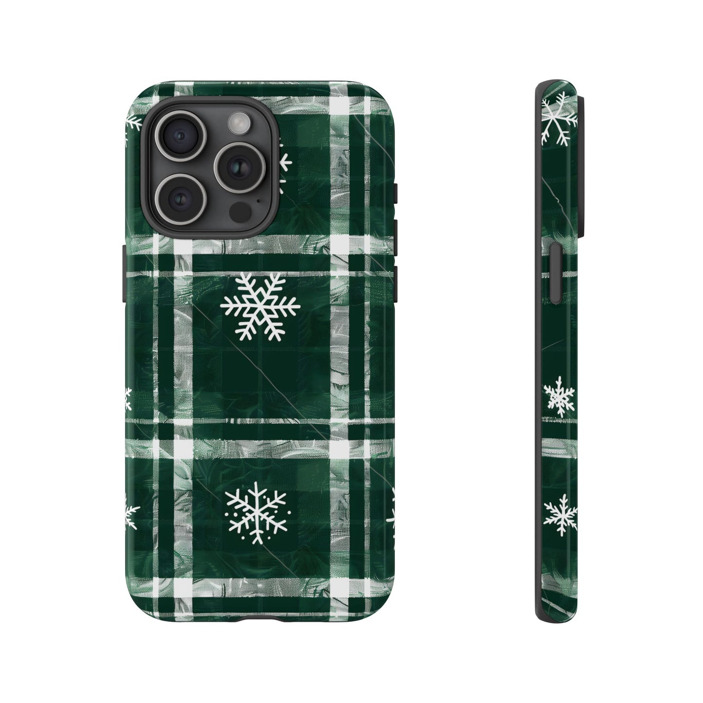 Frosted Tartan – Tough Glossy iPhone Case