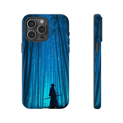 Shadowed Bamboo Sentinel – Tough Glossy iPhone Case