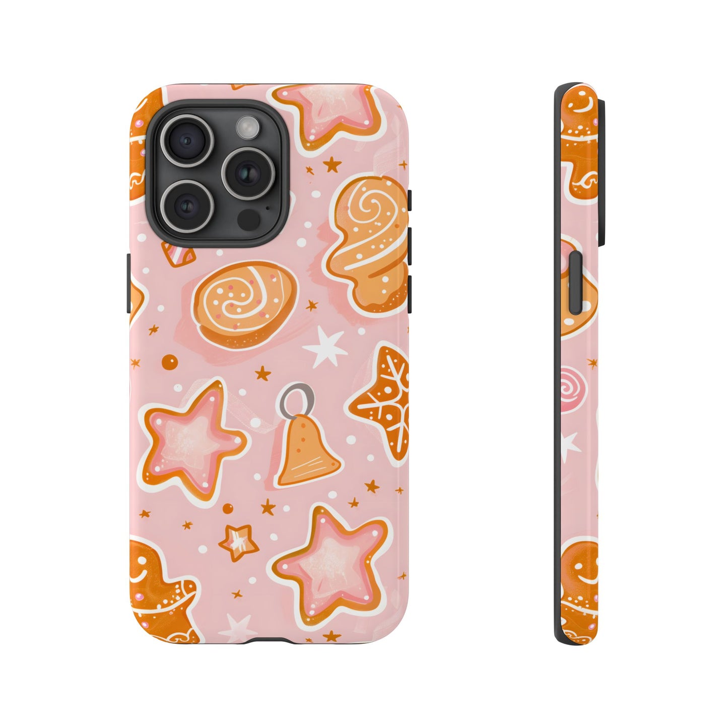 Gingerbread Sweet Stars – Tough Glossy iPhone Case