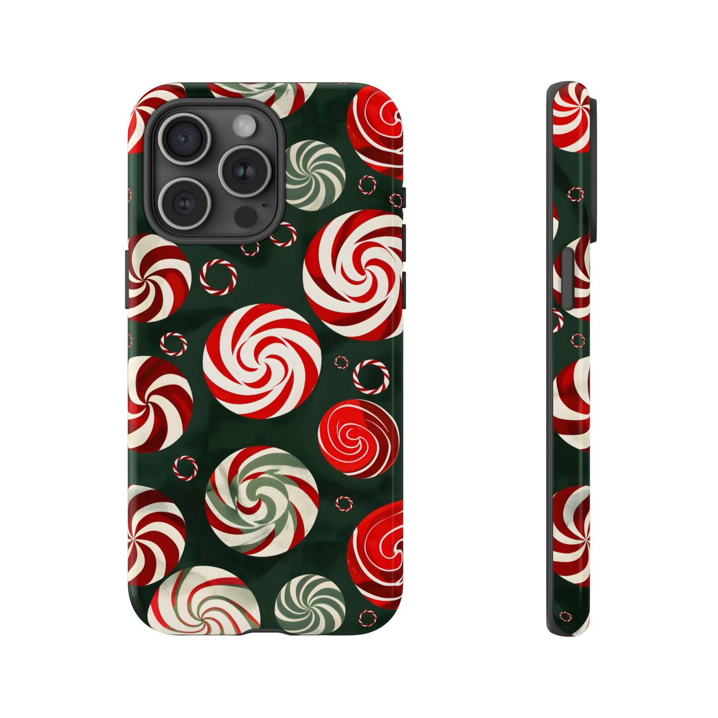 Peppermint Swirl Burst – Tough Glossy iPhone Case