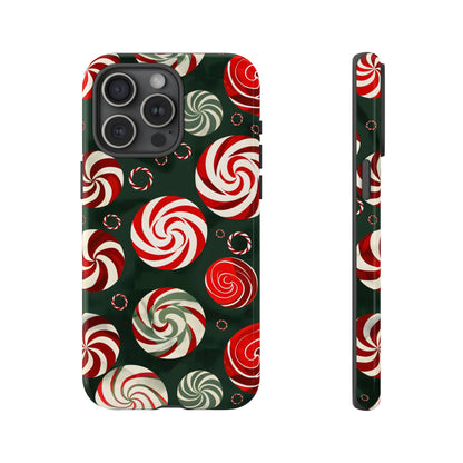 Peppermint Swirl Burst – Tough Glossy iPhone Case
