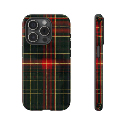 Classic Christmas Tartan – Tough Glossy iPhone Case