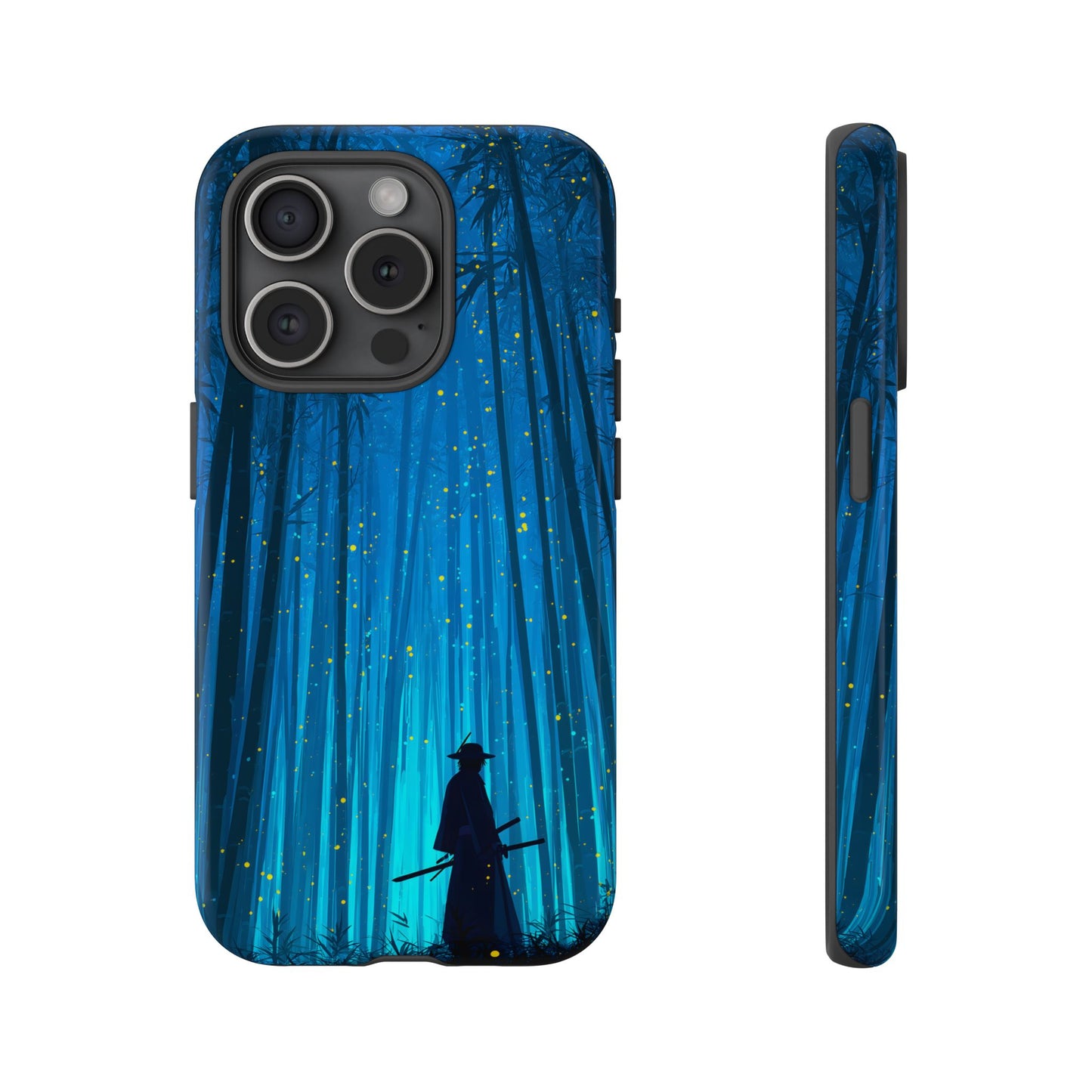 Shadowed Bamboo Sentinel – Tough Glossy iPhone Case