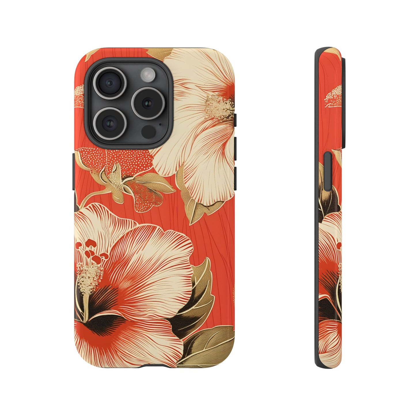 Golden Hibiscus – Tough Glossy iPhone Case