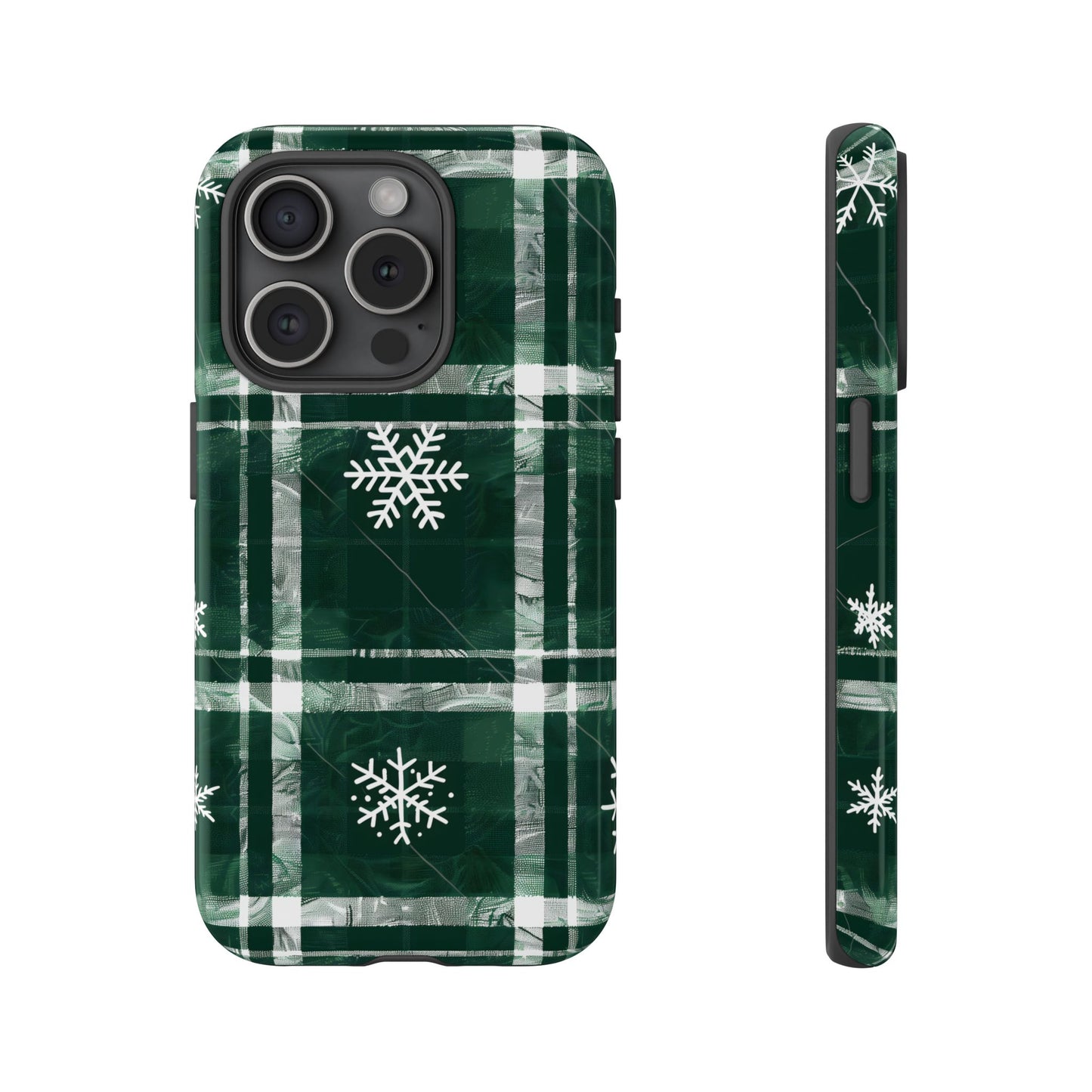 Frosted Tartan – Tough Glossy iPhone Case