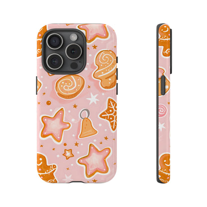 Gingerbread Sweet Stars – Tough Glossy iPhone Case