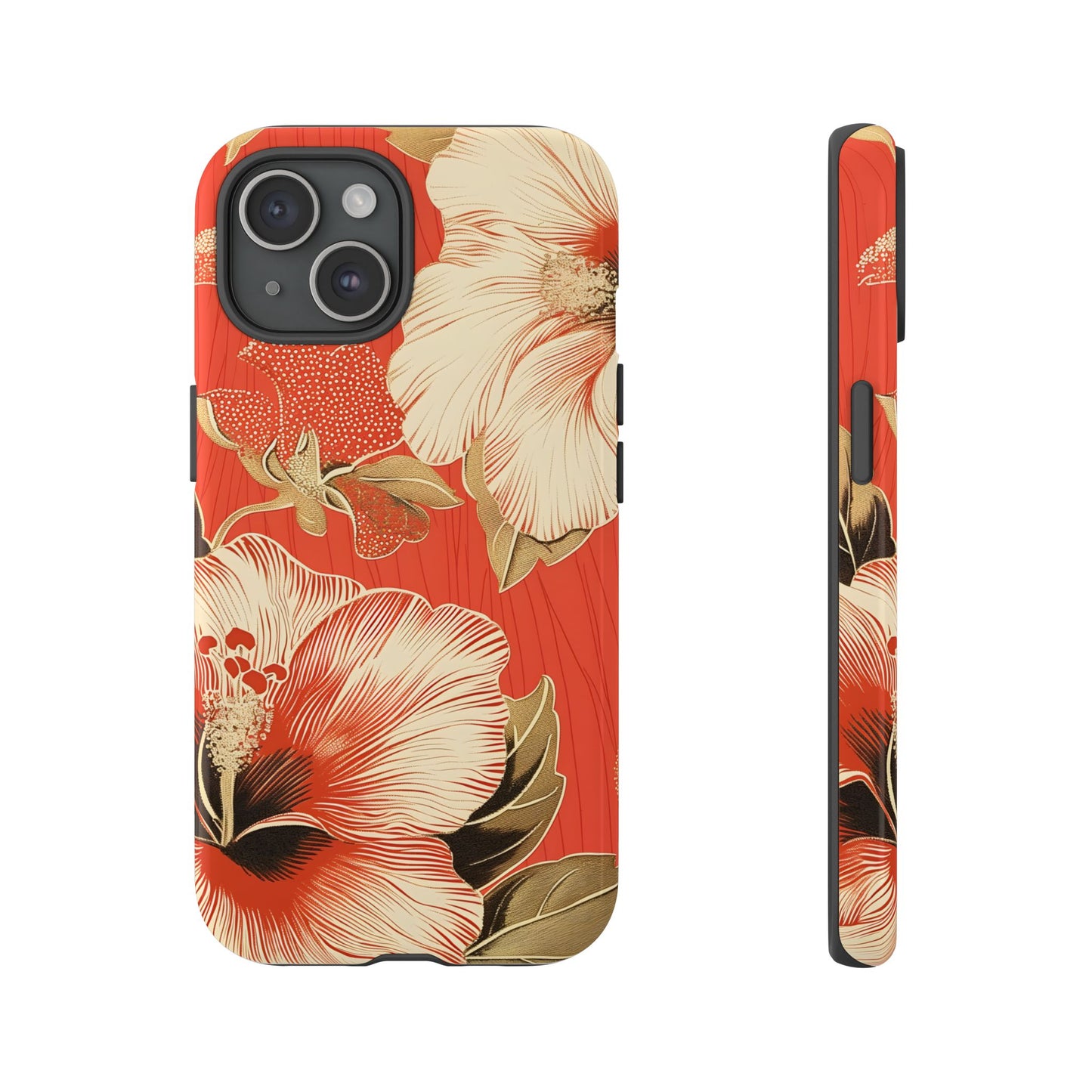 Golden Hibiscus – Tough Glossy iPhone Case