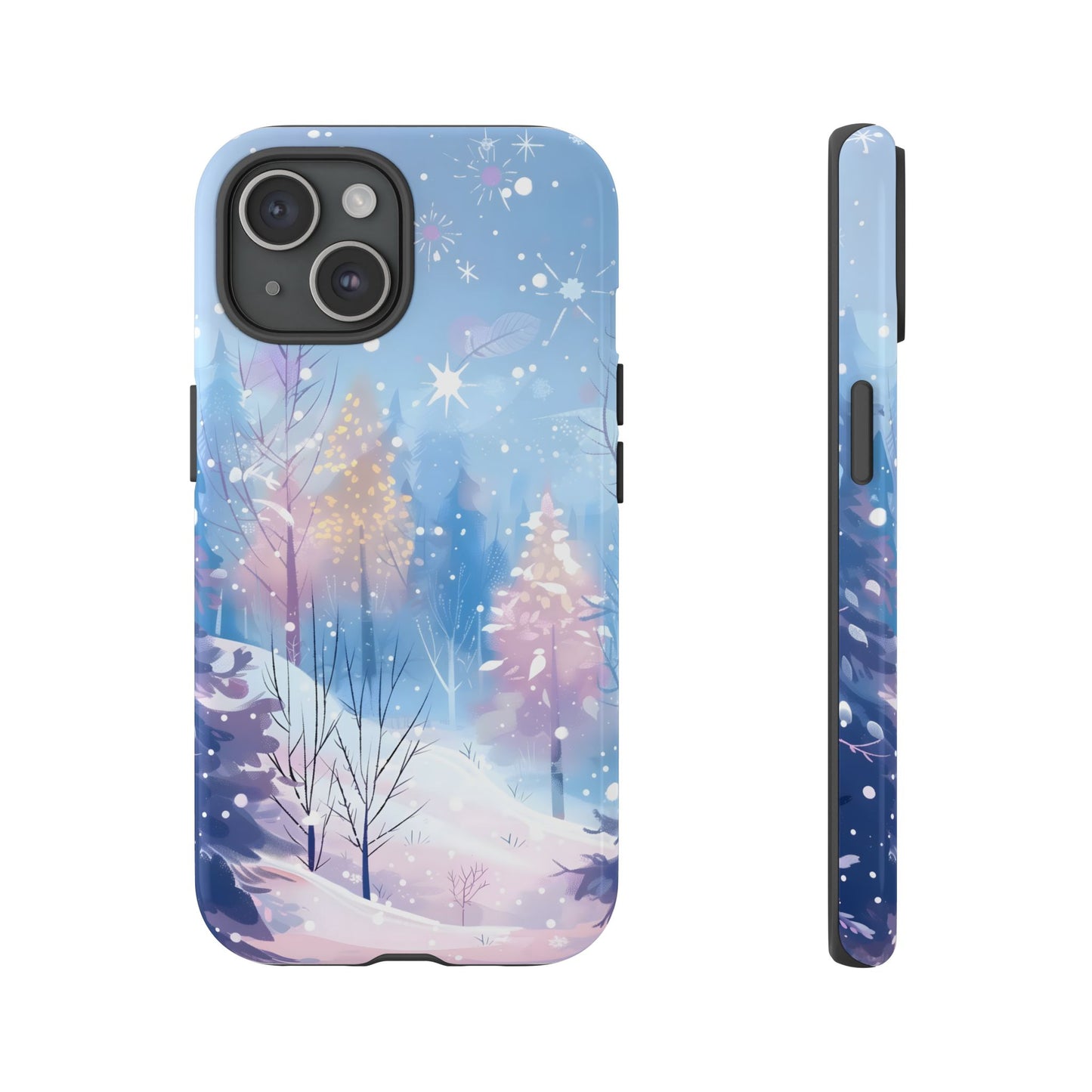 Frosted Winter Forest – Tough Glossy iPhone Case