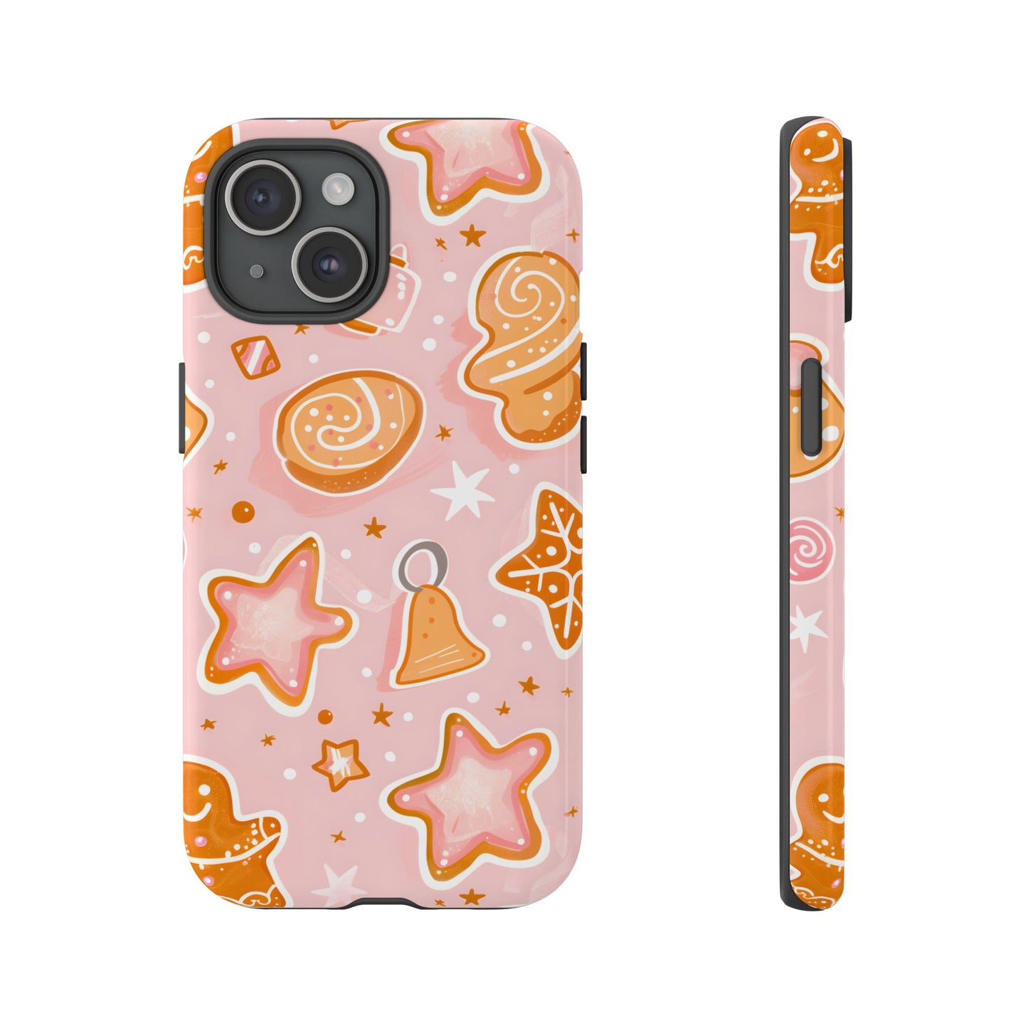 Gingerbread Sweet Stars – Tough Glossy iPhone Case