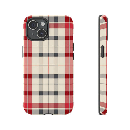 Winter Tartan Classic – Tough Glossy iPhone Case