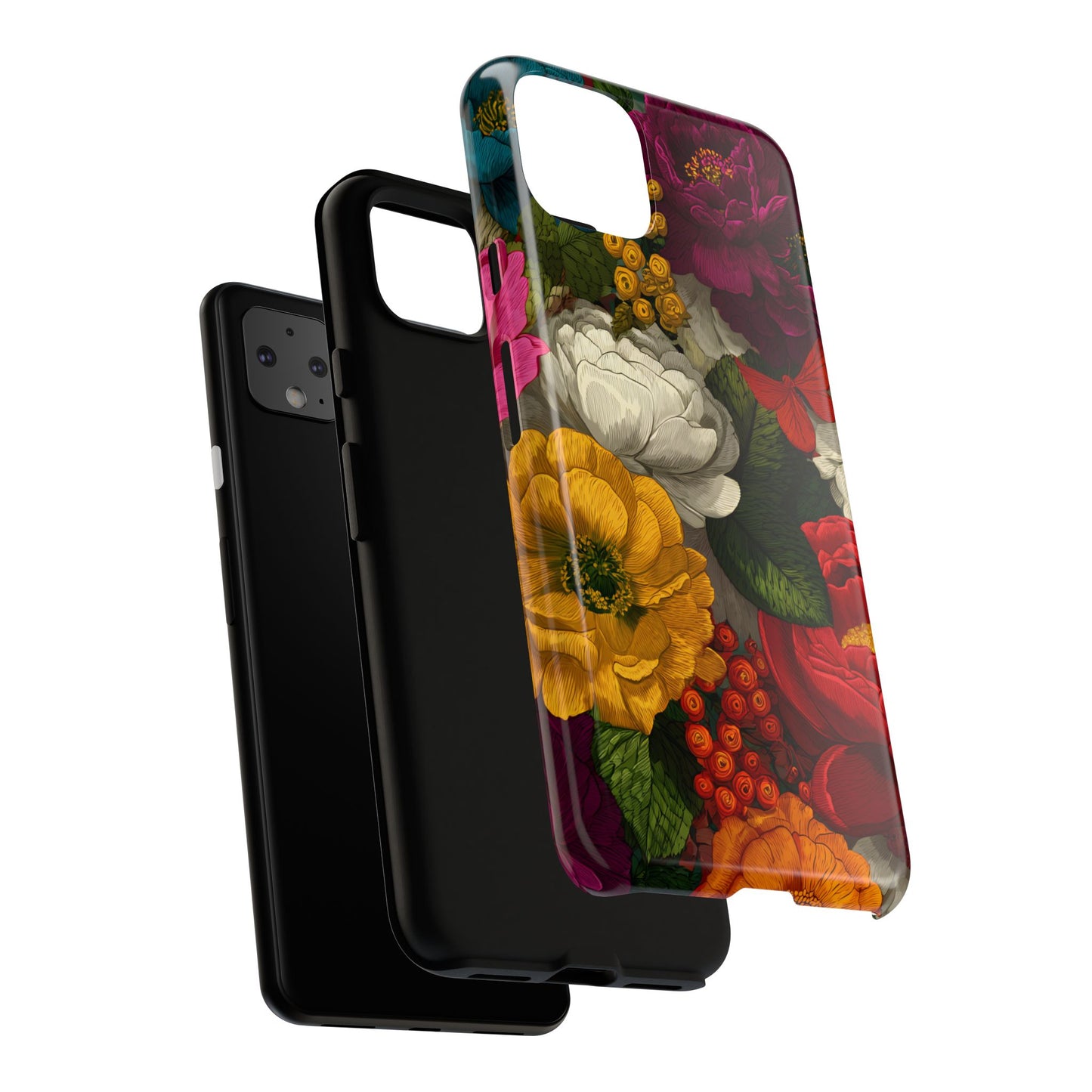 Midnight Bloom – Tough Glossy Google Pixel Case