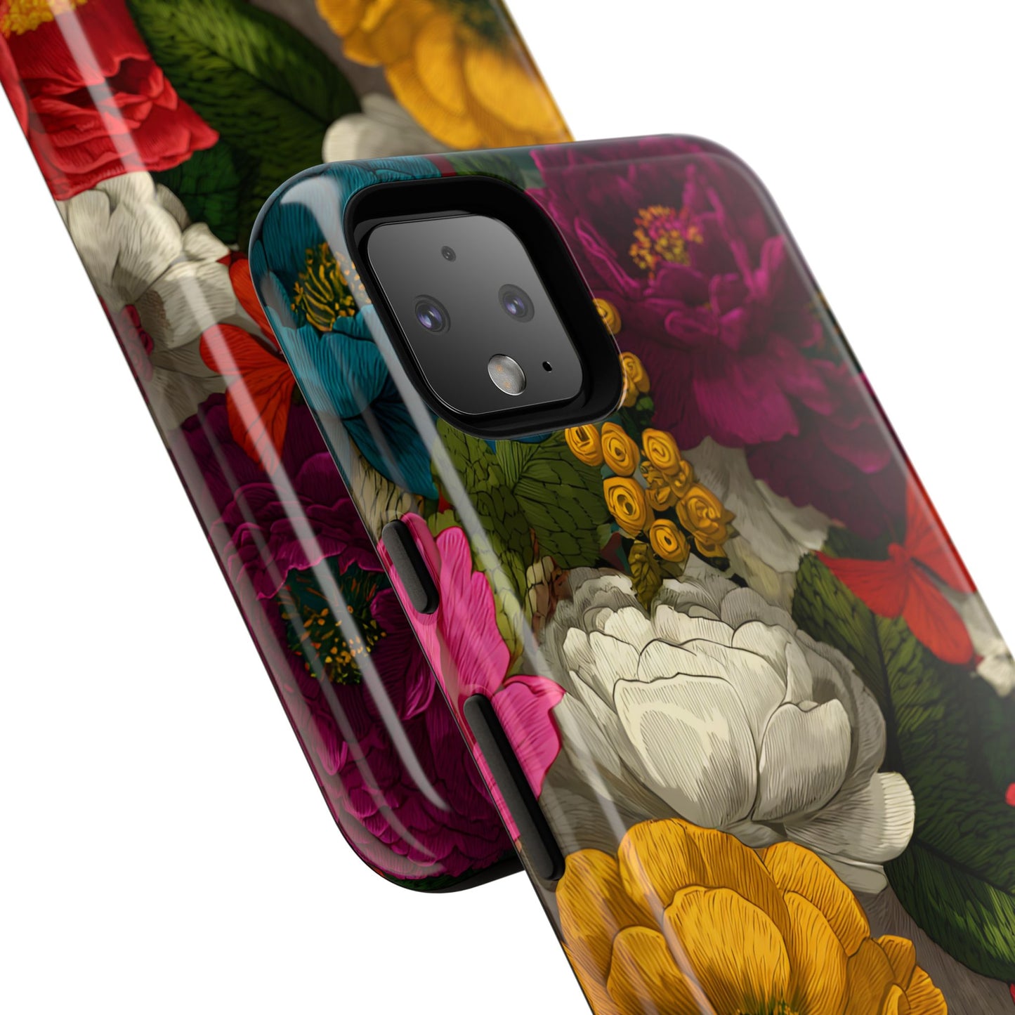 Midnight Bloom – Tough Glossy Google Pixel Case