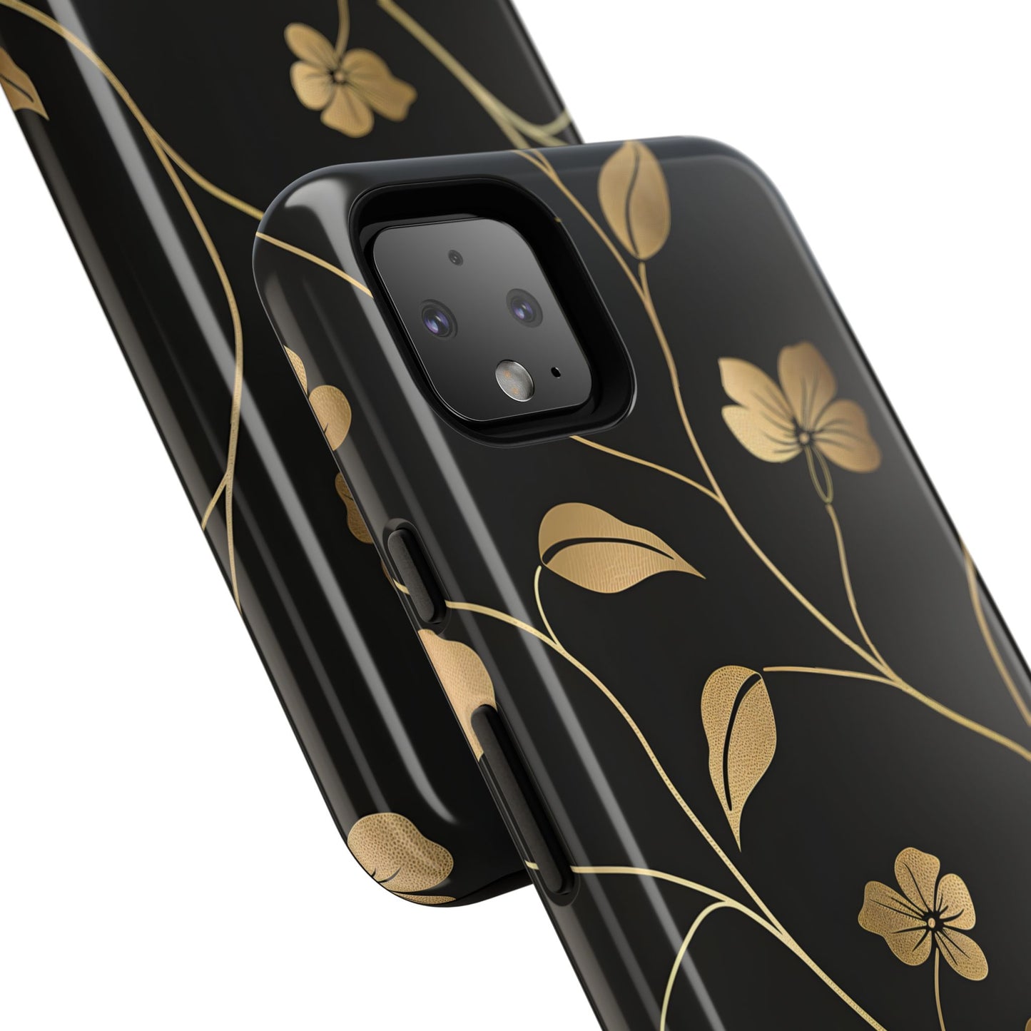 Golden Elegance – Tough Glossy Google Pixel Case