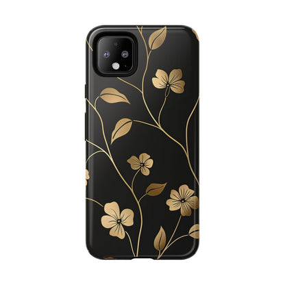 Golden Elegance – Tough Glossy Google Pixel Case