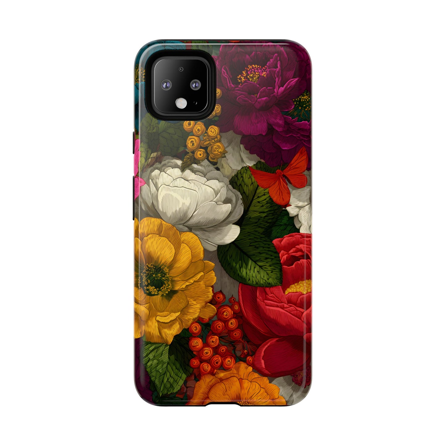 Midnight Bloom – Tough Glossy Google Pixel Case