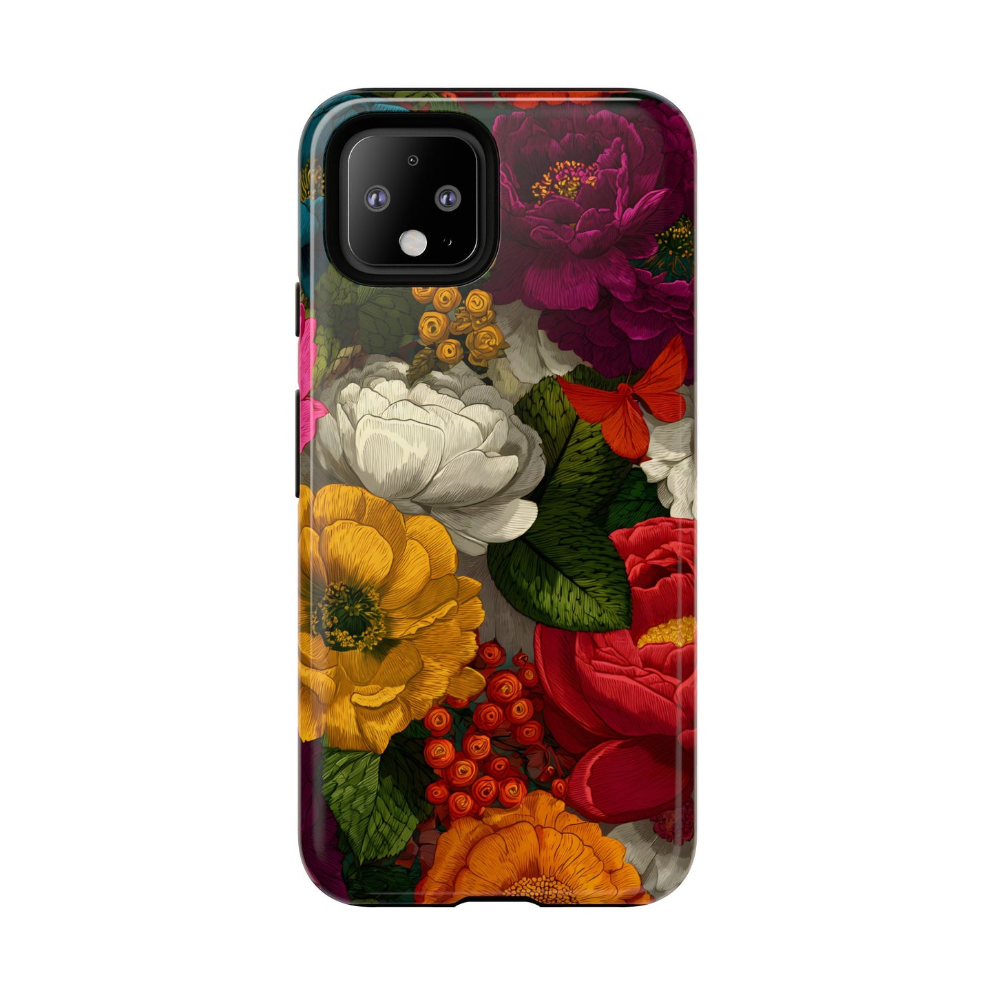 Midnight Bloom – Tough Glossy Google Pixel Case