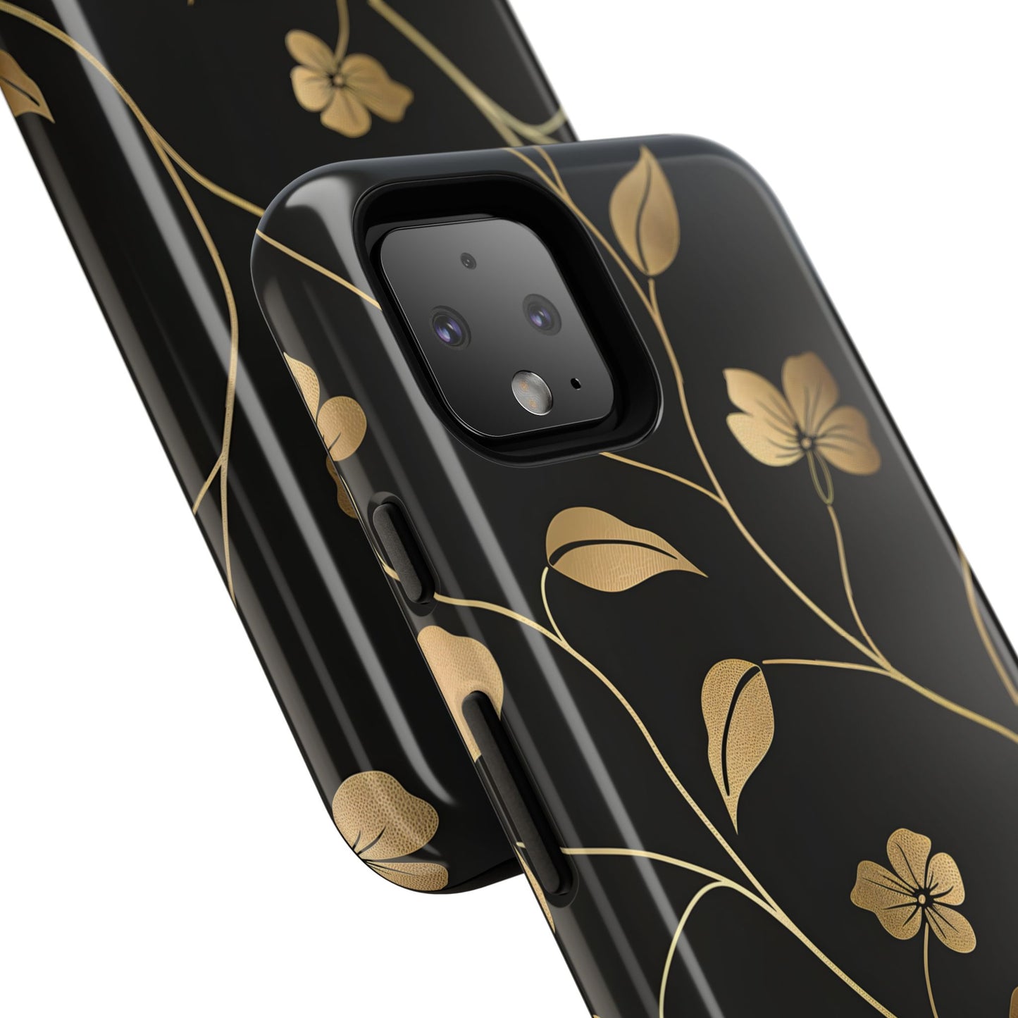 Golden Elegance – Tough Glossy Google Pixel Case