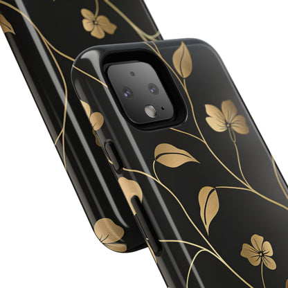 Golden Elegance – Tough Glossy Google Pixel Case