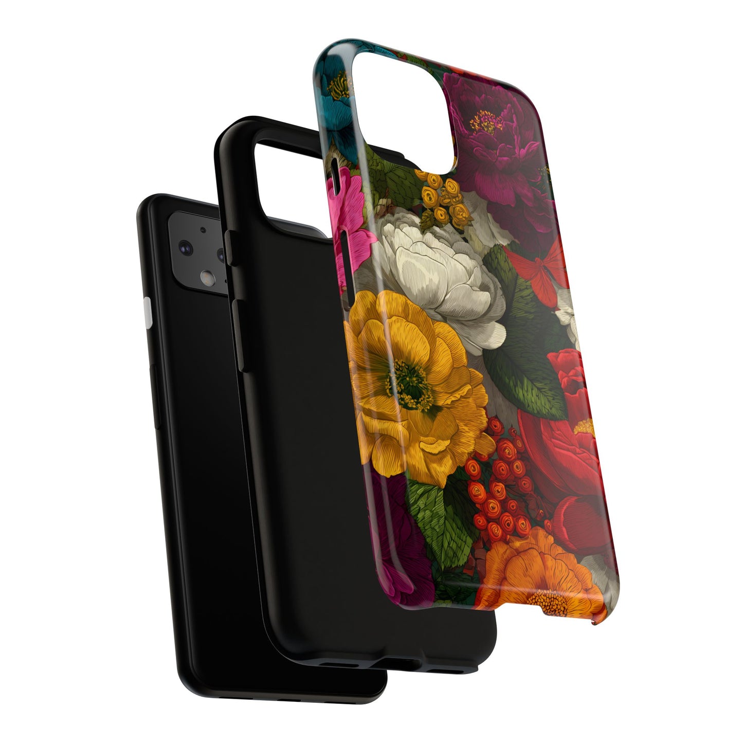 Midnight Bloom – Tough Glossy Google Pixel Case
