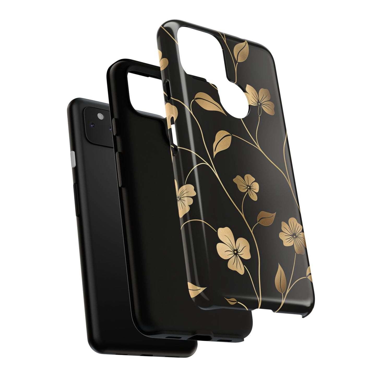 Golden Elegance – Tough Glossy Google Pixel Case