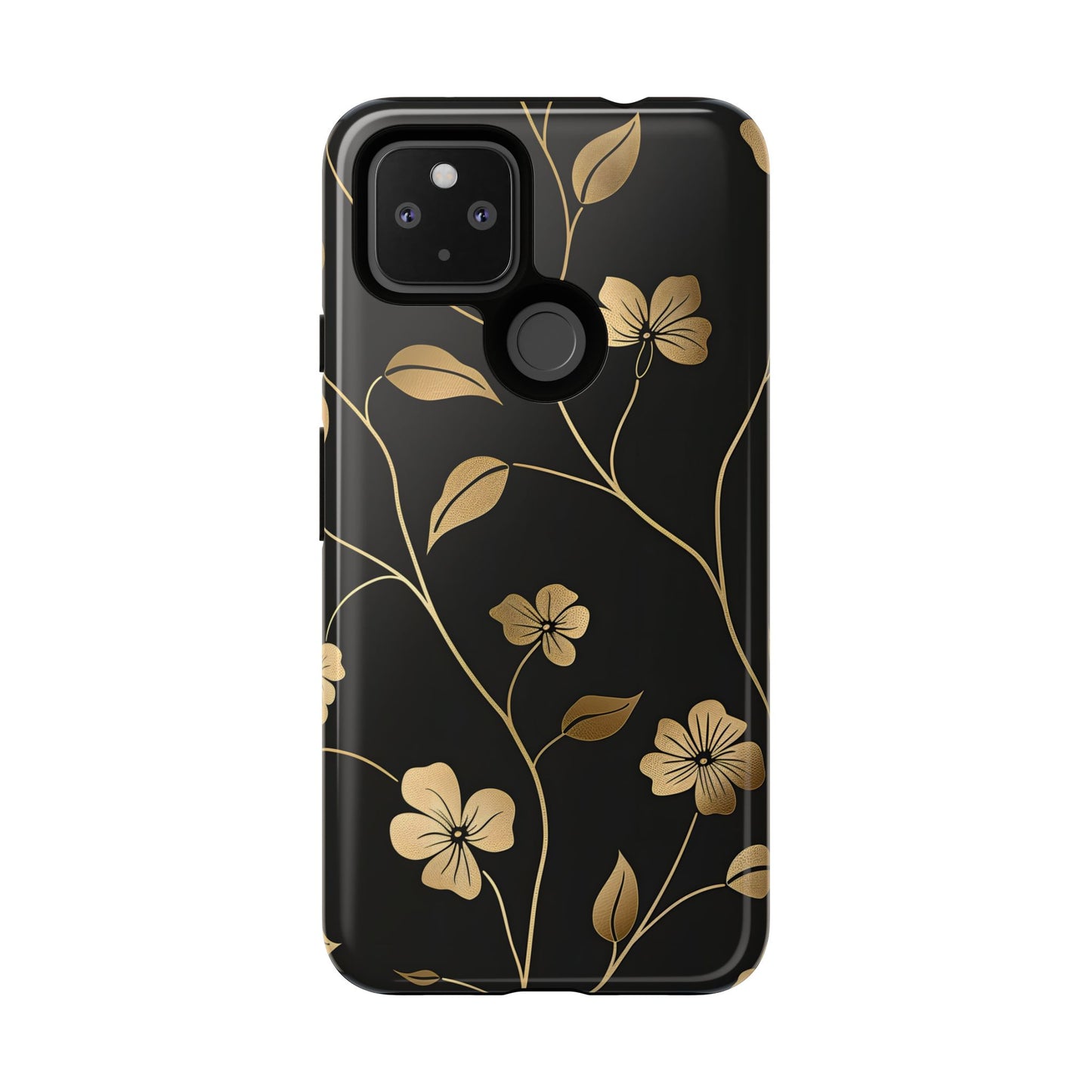 Golden Elegance – Tough Glossy Google Pixel Case