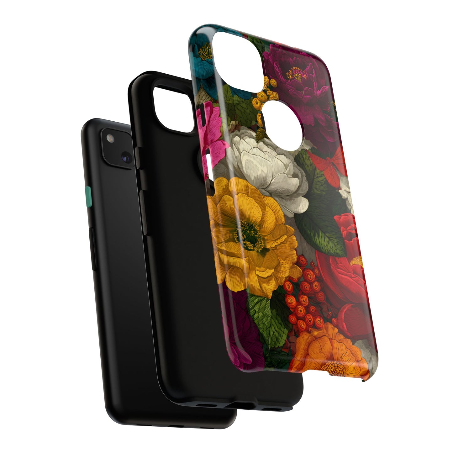 Midnight Bloom – Tough Glossy Google Pixel Case