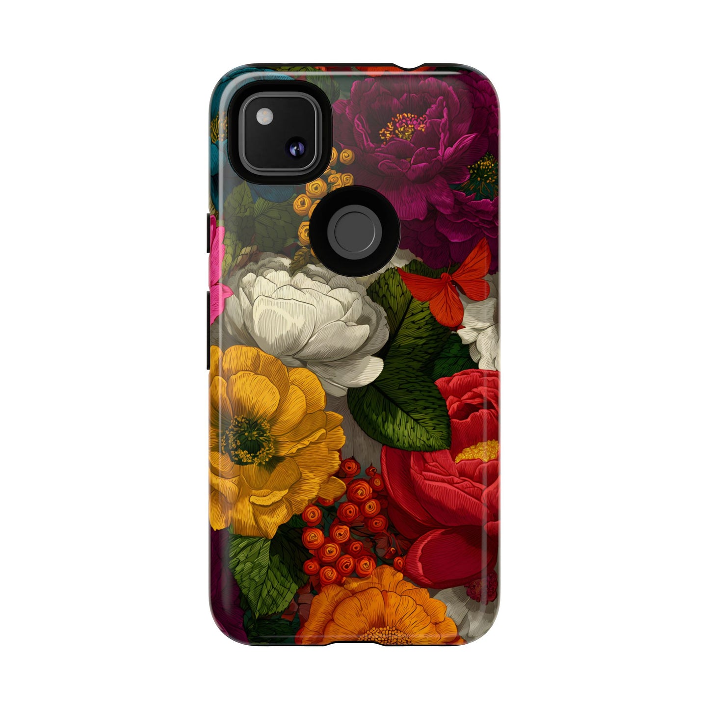 Midnight Bloom – Tough Glossy Google Pixel Case
