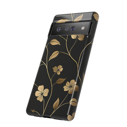 Golden Elegance – Tough Glossy Google Pixel Case