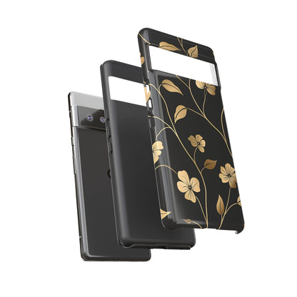 Golden Elegance – Tough Glossy Google Pixel Case