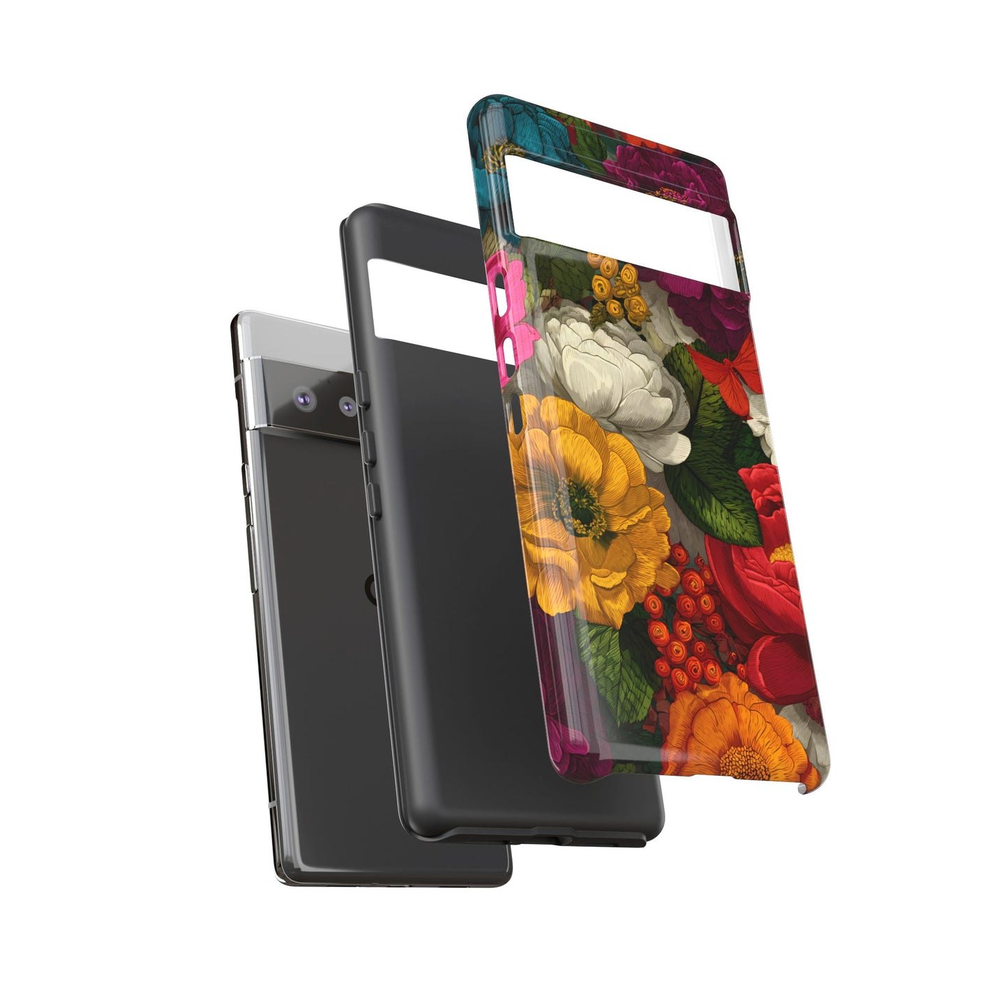 Midnight Bloom – Tough Glossy Google Pixel Case