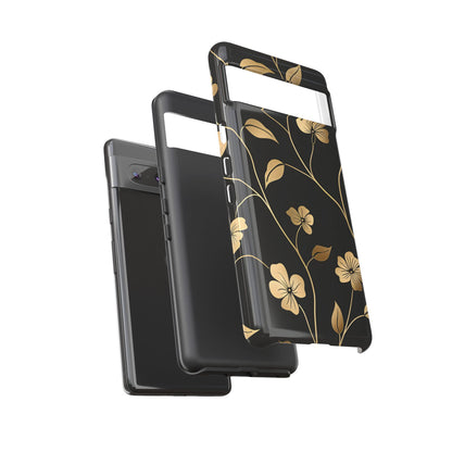 Golden Elegance – Tough Glossy Google Pixel Case