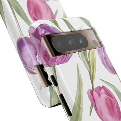 Tulip Serenade – Tough Glossy Google Pixel Case