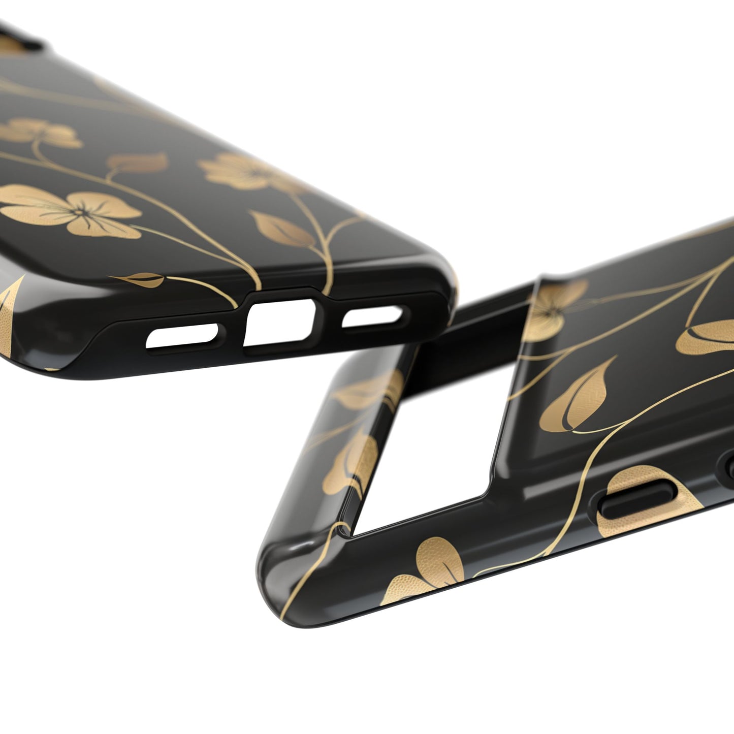 Golden Elegance – Tough Glossy Google Pixel Case