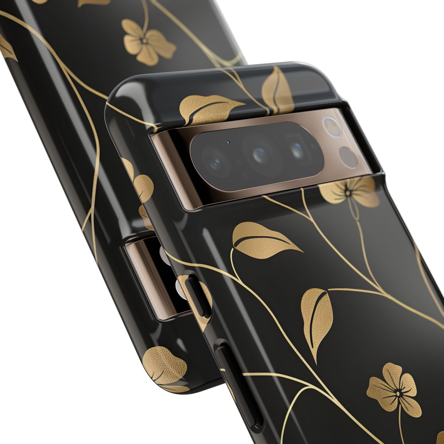 Golden Elegance – Tough Glossy Google Pixel Case