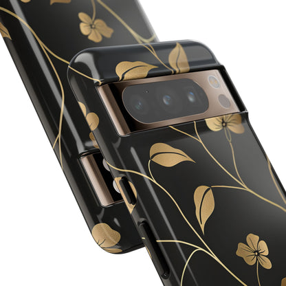Golden Elegance – Tough Glossy Google Pixel Case