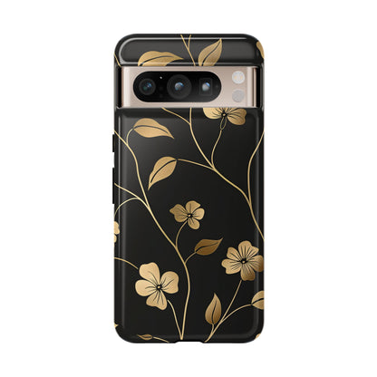 Golden Elegance – Tough Glossy Google Pixel Case