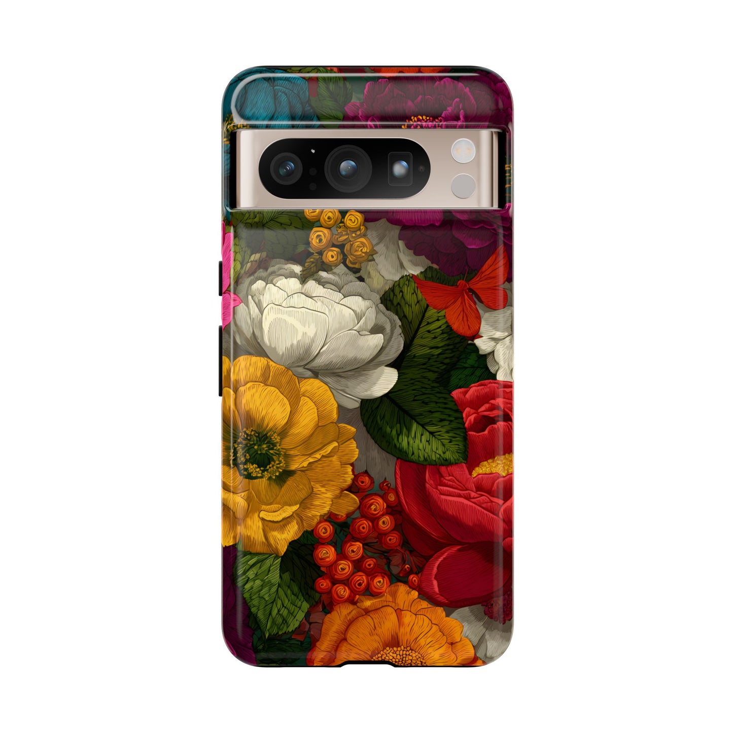 Midnight Bloom – Tough Glossy Google Pixel Case