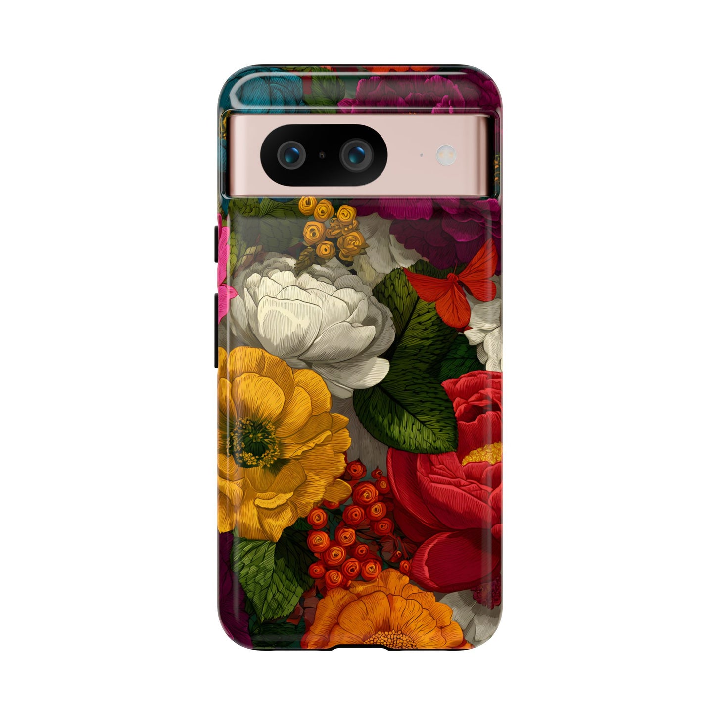 Midnight Bloom – Tough Glossy Google Pixel Case