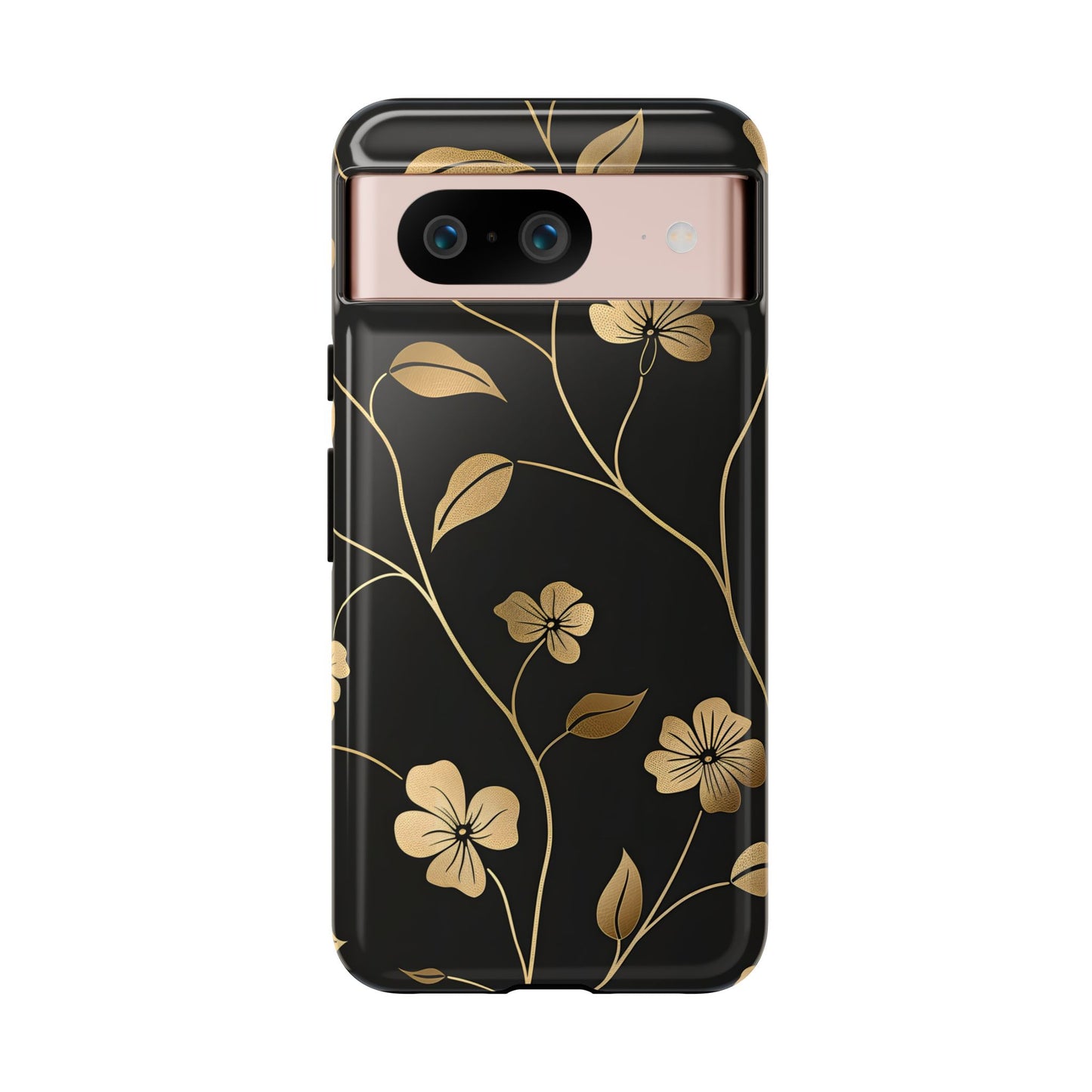 Golden Elegance – Tough Glossy Google Pixel Case