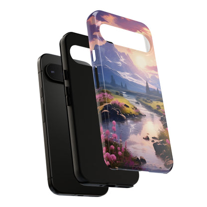 Alpine Dawn – Tough Glossy Google Pixel Case