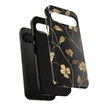 Golden Elegance – Tough Glossy Google Pixel Case