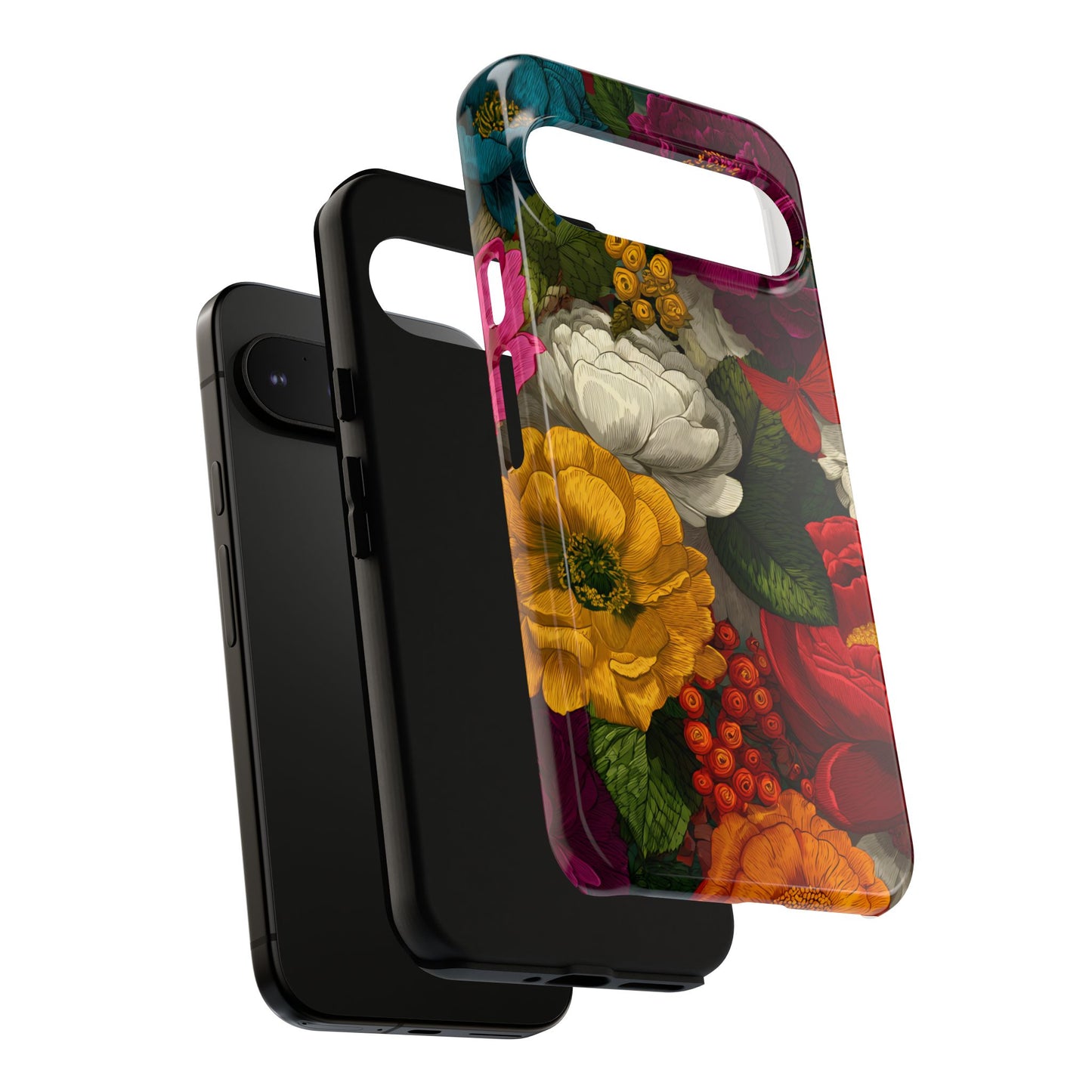 Midnight Bloom – Tough Glossy Google Pixel Case
