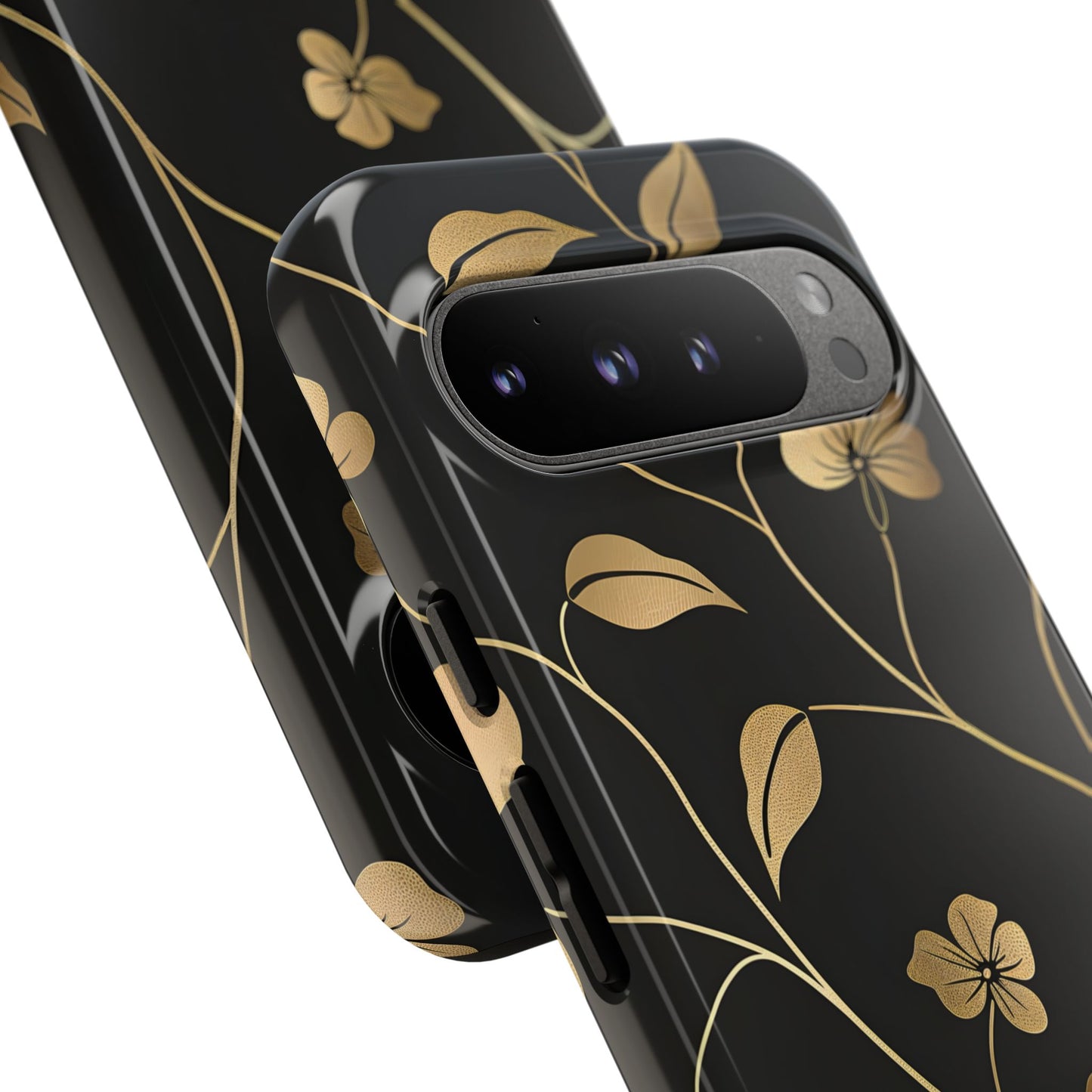 Golden Elegance – Tough Glossy Google Pixel Case