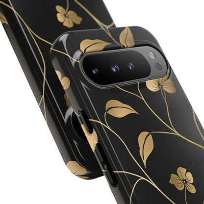 Golden Elegance – Tough Glossy Google Pixel Case