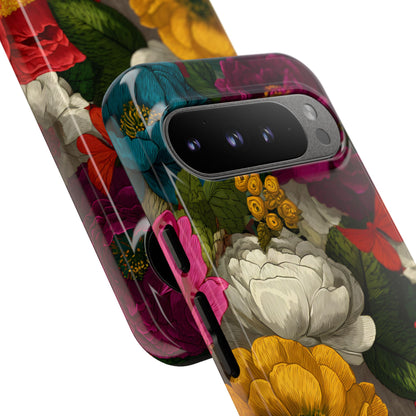 Midnight Bloom – Tough Glossy Google Pixel Case