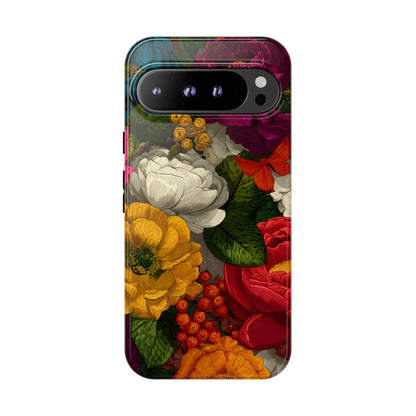 Midnight Bloom – Tough Glossy Google Pixel Case
