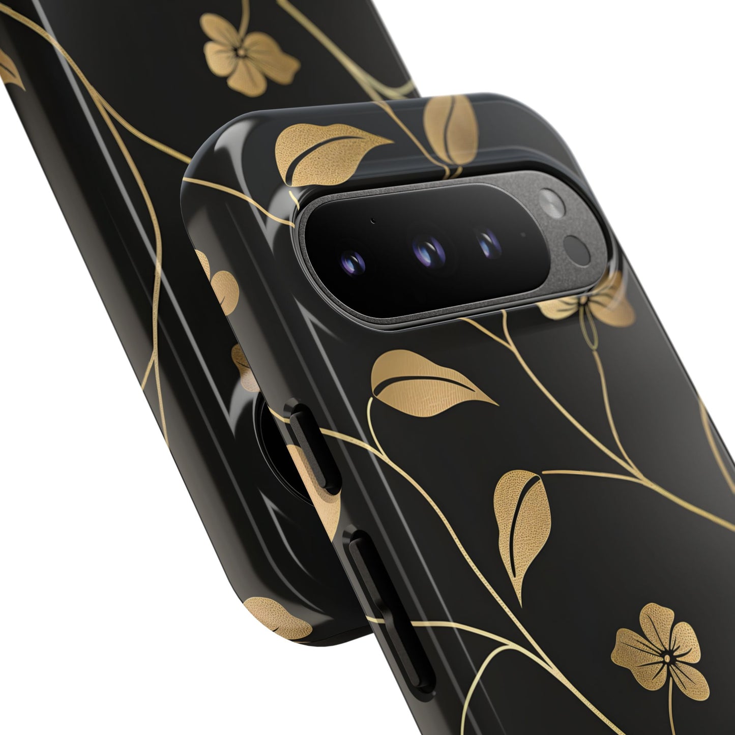 Golden Elegance – Tough Glossy Google Pixel Case