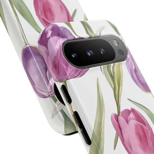 Tulip Serenade – Tough Glossy Google Pixel Case